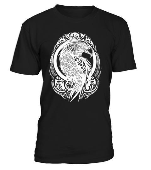 Eagle As Coat Of Arms Logo In Tattoo Feather Style T-Shirt Unisex