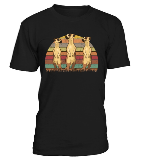 Meerkat Vintage Retro T-Shirt Unisex