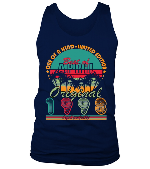 25th birthday April vintage 1998 vintage Tank Top Unisex