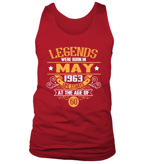 60th Birthday Sayings May 1963 Vintage Tank Top Unisex