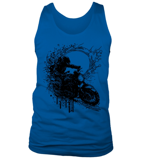 Motorcycle Racing Splash Jump Style Tank Top Unisex
