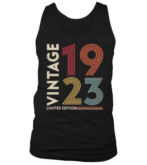 Original 1923 Vintage Vintage Retro Anniversary Tank Top Unisex