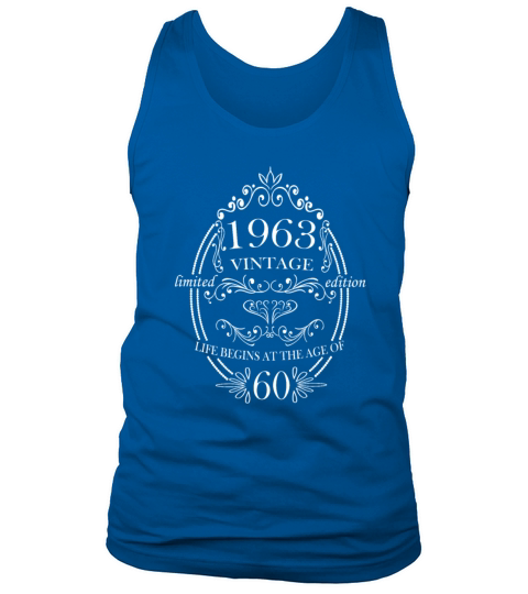 Vintage 1963 Birthday Sayings Tank Top Unisex