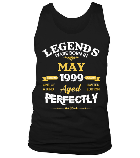 Vintage Aged To Perfection May 1999 Tank Top Unisex