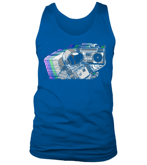 Vintage Astronaut Boom Box Tank Top Unisex