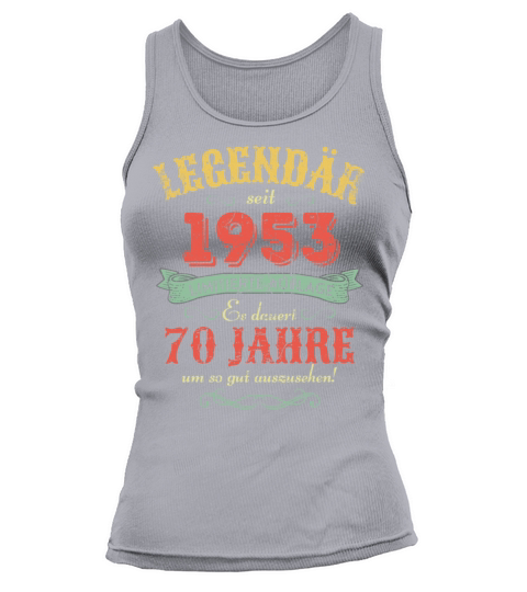 70th Birthday Vintage 1953 Tank top Woman