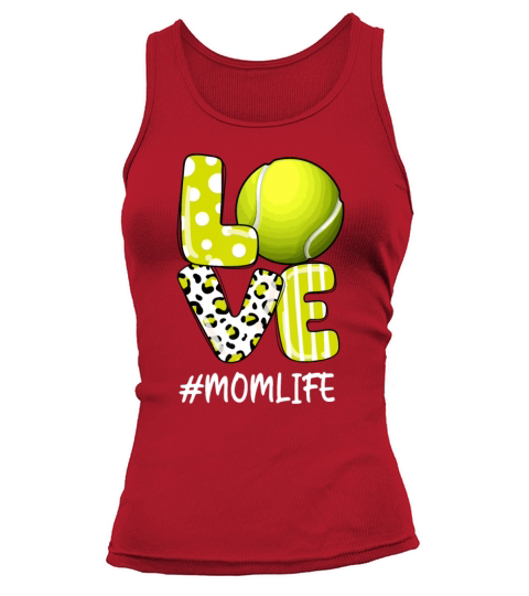 Love Tennis Mom Life Player with Leopardmom and da Tank top Woman