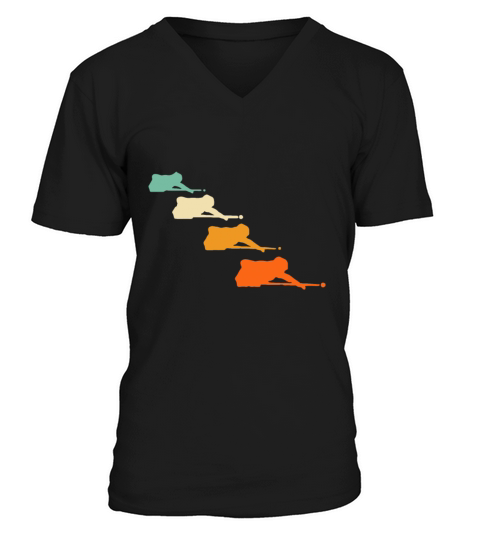 Retro Vintage Snooker Quotes Pool Billiards Snooke V-Neck T-shirt