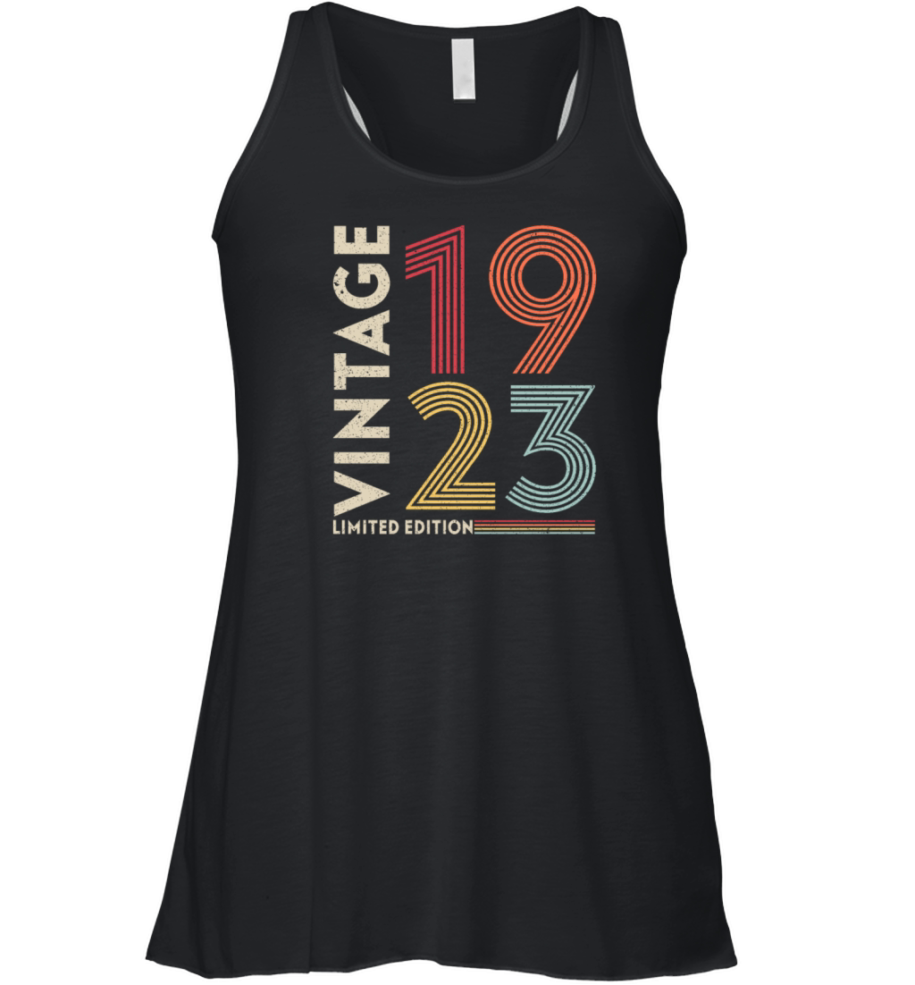 Original 1923 Vintage Vintage Retro Anniversary Women's Flowy Tank Top