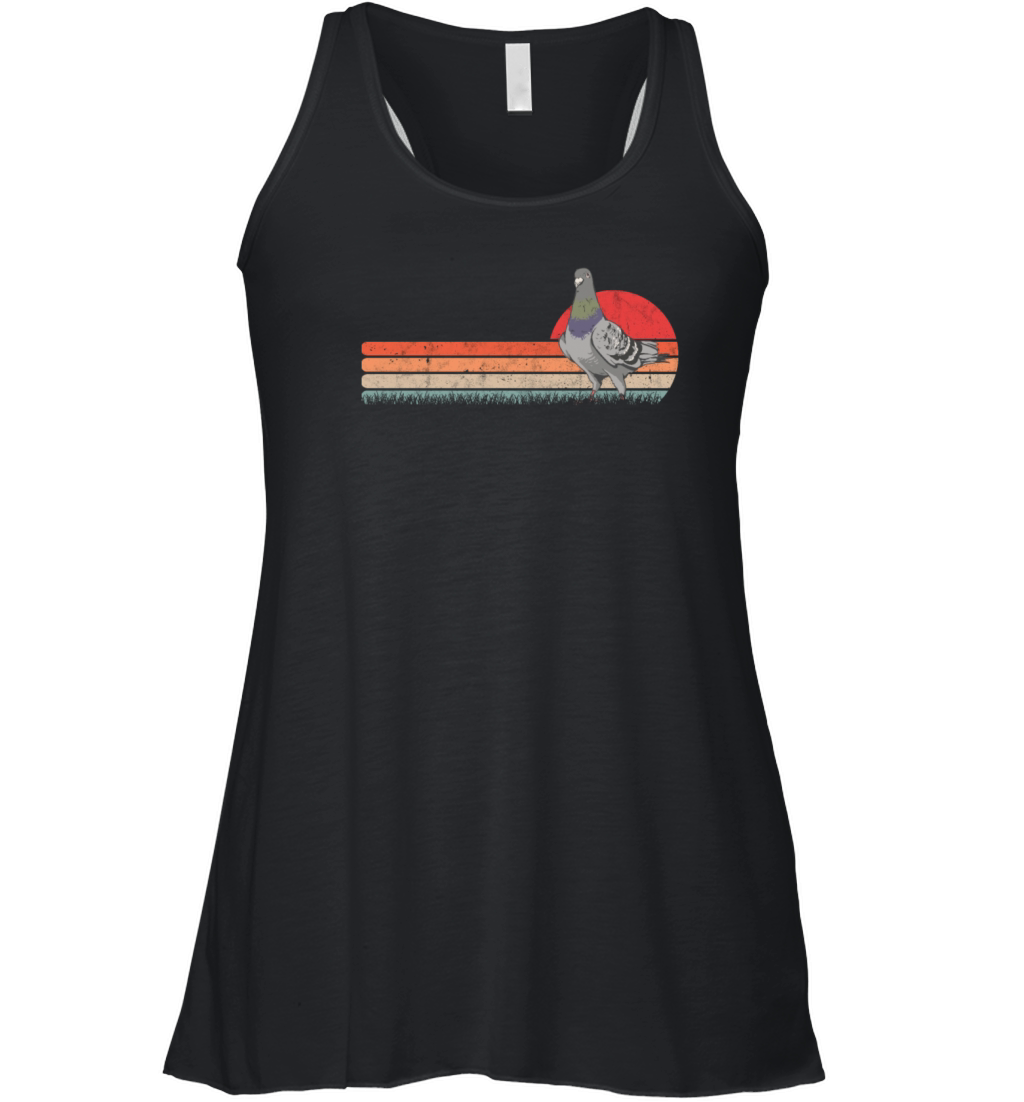 Pigeon Retro Fanciers Vintage Women's Flowy Tank Top