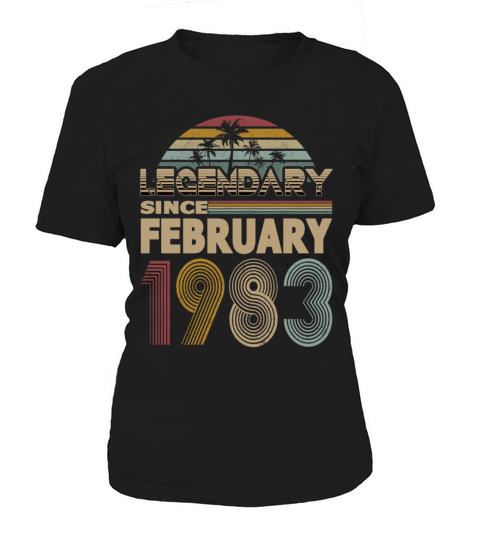 40th birthday february 1983 legendary since 1983 Women's T-Shirt