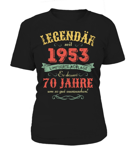 70th Birthday Vintage 1953 Women's T-Shirt