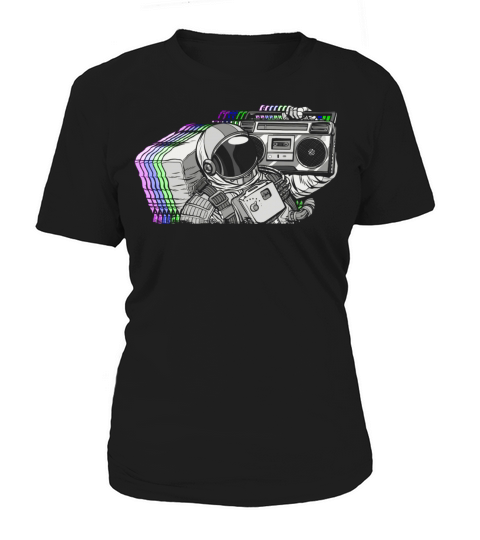 Vintage Astronaut Boom Box Women's T-Shirt