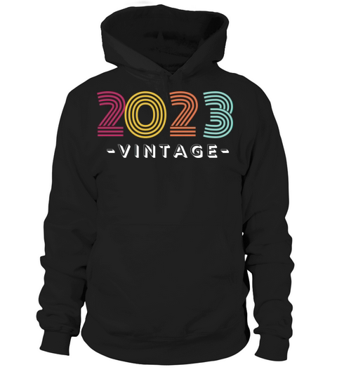Vintage 2023 Tee for Babies Born in the New Year Hoodie Unisex