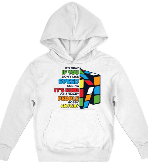 Its Kind Of Smart People Hobby Cubing Cuber Kids Hoodie