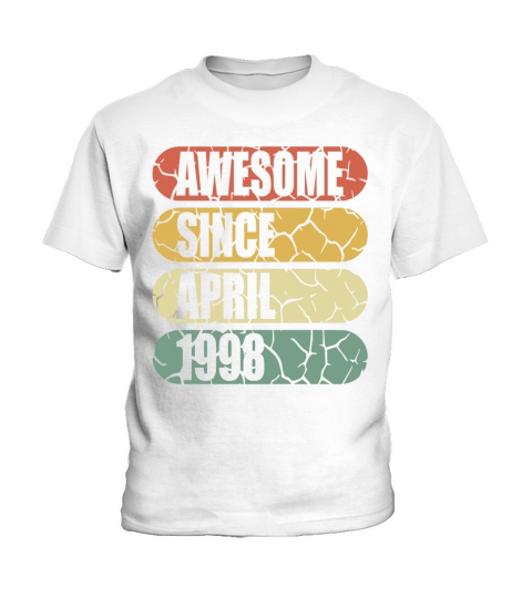 25th birthday April vintage 1998 vintage Kids T-Shirt