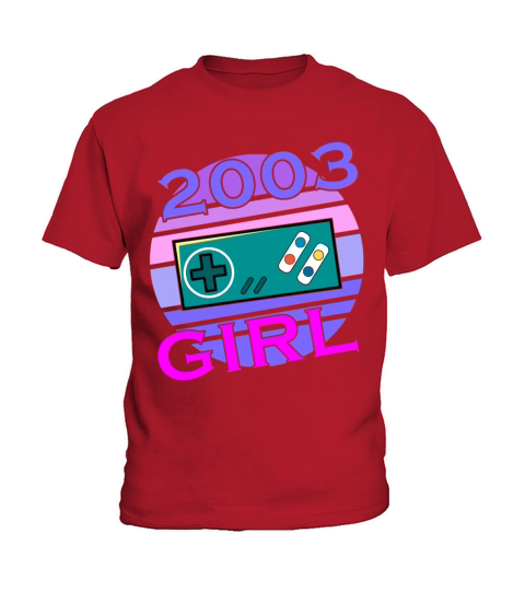 Gamer Girl 20th Birthday April Vintage 2003 Kids T-Shirt