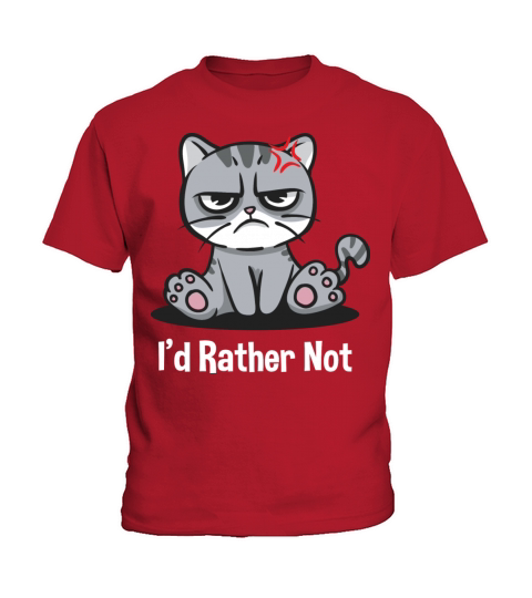 Id Rather Not Funny Introvert Humor Antisocial Sar Kids T-Shirt