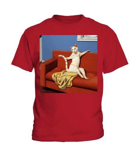 Seductive Cat on a Vintage Couch - Renaissance Kids T-Shirt