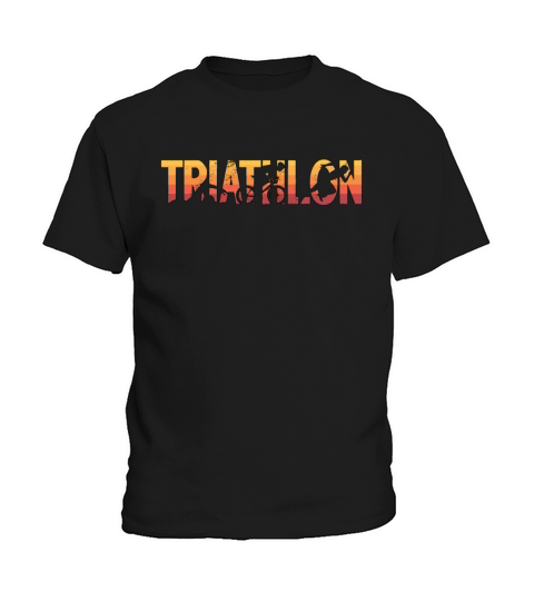 Triathlon Swimming Sprinting Cycling Competition Kids T-Shirt