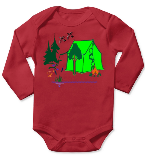 camp Long Sleeve Baby One-Piece