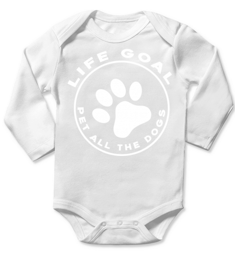 Life Goal Pet All The Dogs Classic T-Shirt Long Sleeve Baby One-Piece