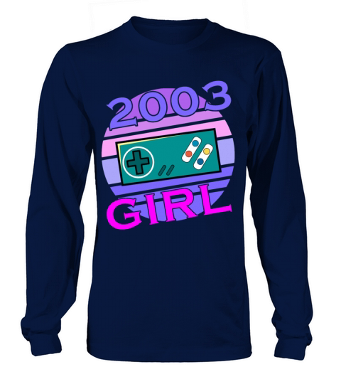 Gamer Girl 20th Birthday April Vintage 2003 Long sleeved Unisex