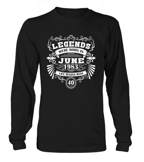 Legend 40 June 1983 Vintage Long sleeved Unisex
