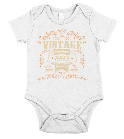 1993 Birthday 30th Birthday Vintage Sayings Short Sleeve Baby One-Piece
