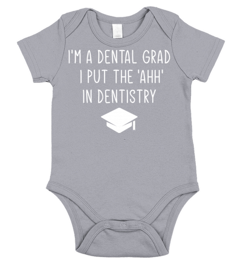 DDS Funny Dentist Dental Student Humor Graduation Short Sleeve Baby One-Piece