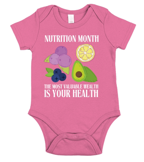 Holistic Nutritionist National Nutrition Month Short Sleeve Baby One-Piece