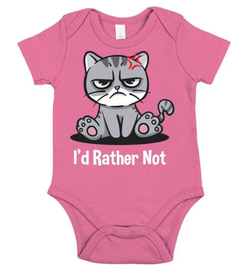 Id Rather Not Funny Introvert Humor Antisocial Sar Short Sleeve Baby One-Piece