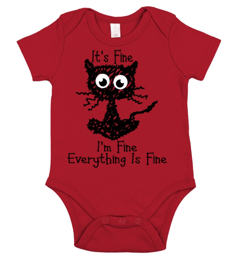 Its Fine Im Fine Everything Is Fine Short Sleeve Baby One-Piece