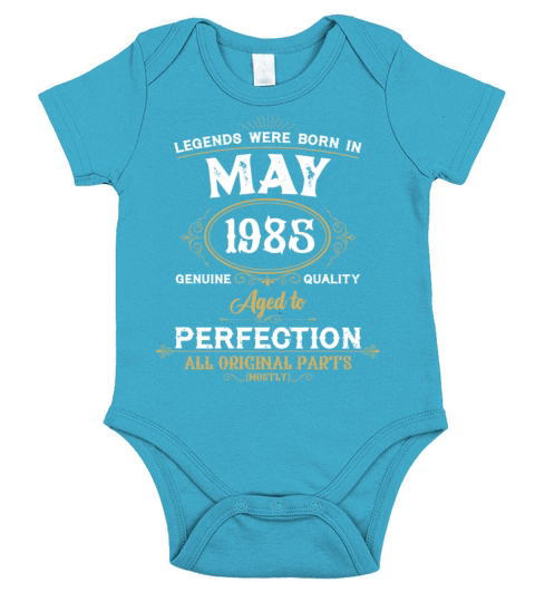 Legends Were Born In May 1972 Short Sleeve Baby One-Piece