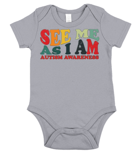 SEE ME AS I AM - AUTISM AWARENESS Short Sleeve Baby One-Piece