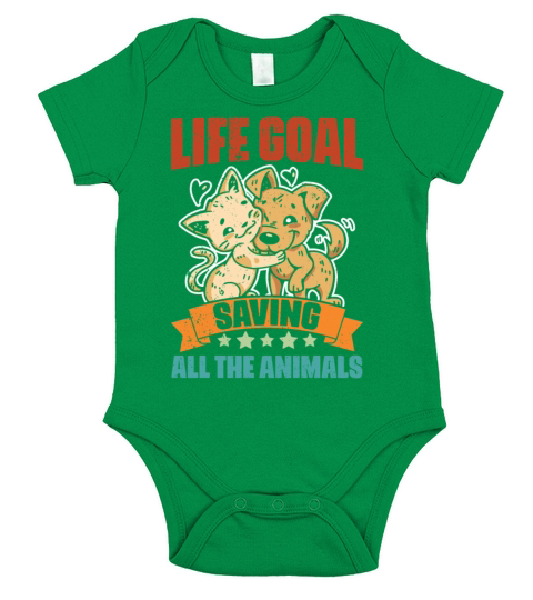 Vintage Veterinarian Life Goal For A Vet Med Short Sleeve Baby One-Piece