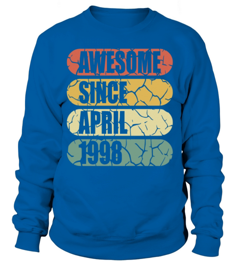25th birthday April vintage 1998 vintage Sweatshirt Unisex