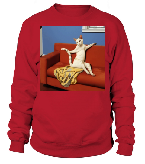 Seductive Cat on a Vintage Couch - Renaissance Sweatshirt Unisex