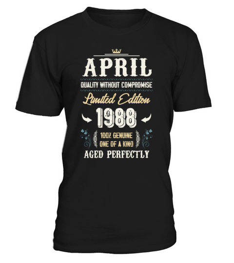 April 1988 Vintage Birthday Present T-Shirt Unisex