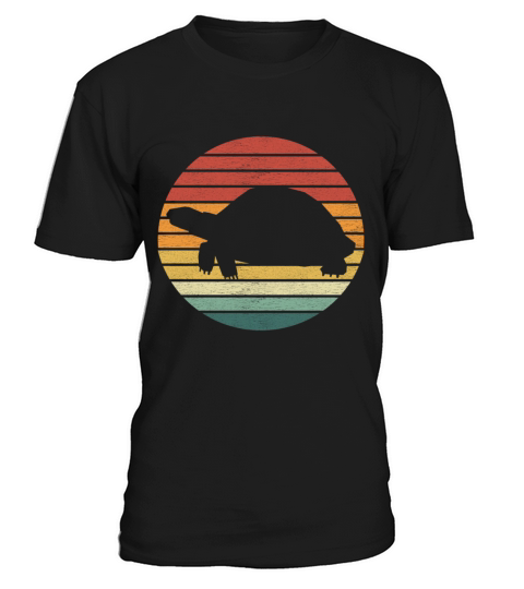 Turtle Lover - Vintage Retro Sunset Turtle T-Shirt Unisex