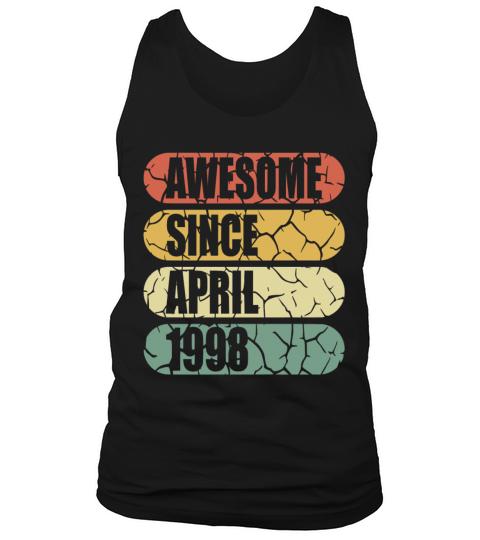 25th birthday April vintage 1998 vintage Tank Top Unisex
