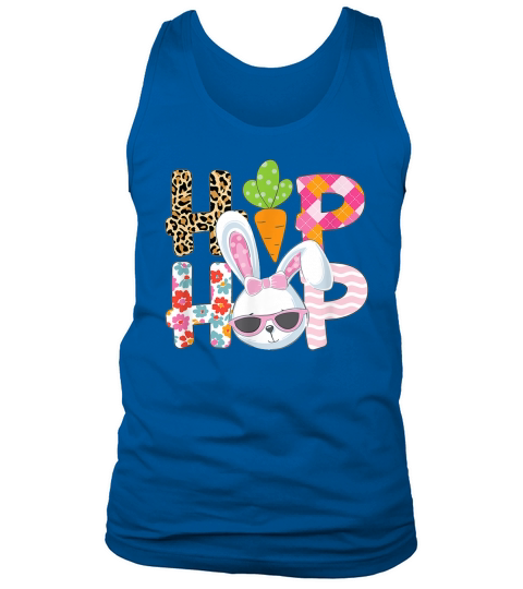 Hip Hop Easter Women Girls Leopard Print Plaid Bunny Tank Top Unisex