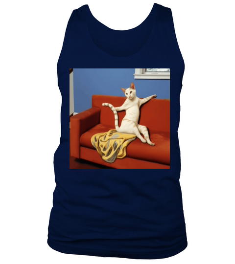 Seductive Cat on a Vintage Couch - Renaissance Tank Top Unisex