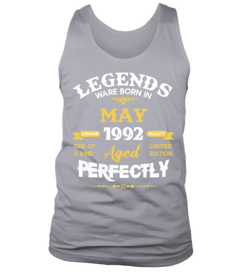 Vintage Aged To Perfection May 1992 Tank Top Unisex