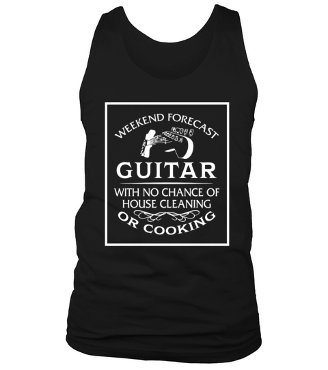 Weekend forecast guitar with no chance of house Tank Top Unisex