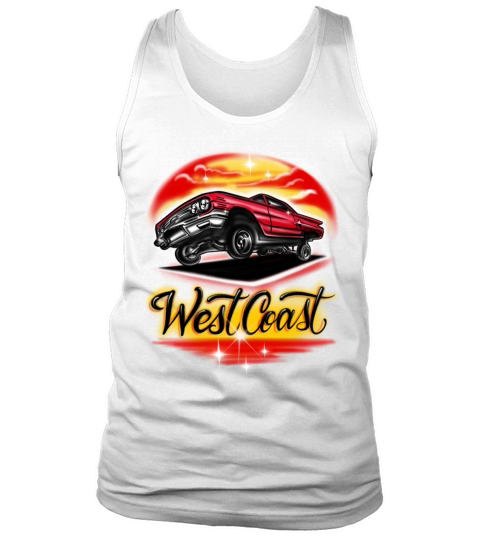 West Coast red car low life Tank Top Unisex