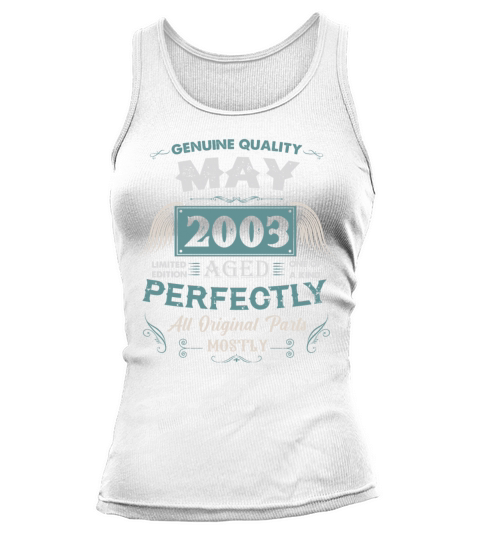 May 2003 Vintage Birthday Present Tank top Woman