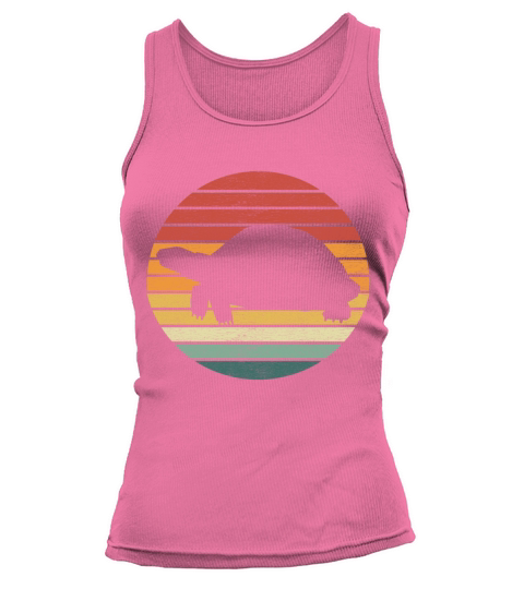 Turtle Lover - Vintage Retro Sunset Turtle Tank top Woman