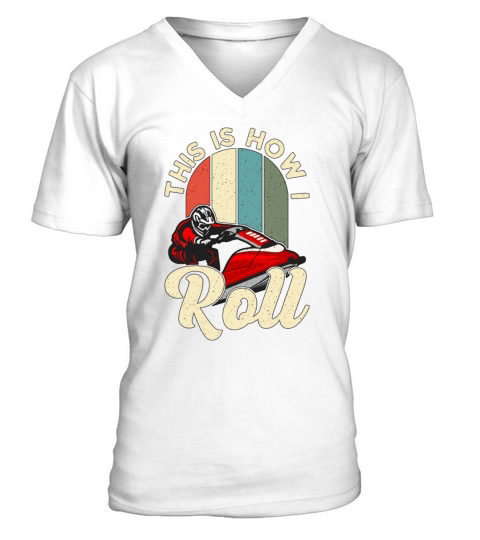 Jet Skiing This Is How I Roll Motor Boat Jet Skier V-Neck T-shirt
