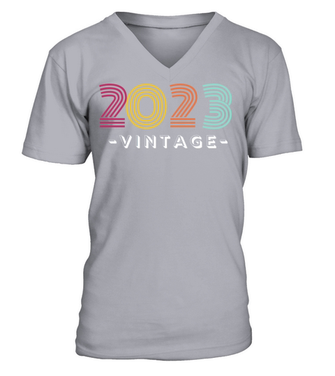 Vintage 2023 Tee for Babies Born in the New Year V-Neck T-shirt
